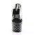 Pleaser Pantolette STARDUST-702 Transparent Schwarz EU-37 / US-7