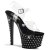 Pleaser Sandalette STARDUST-708 Transparent Schwarz EU-35 / US-5