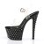 Pleaser Sandalette STARDUST-708 Transparent Schwarz EU-35 / US-5