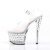 Pleaser Sandalette STARDUST-708 Transparent Silber EU-41 / US-11