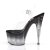 Pleaser Sandalette STARDUST-708T Transparent Schwarz EU-37 / US-7