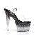 Pleaser Sandalette STARDUST-708T Transparent Schwarz EU-37 / US-7