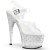 Pleaser Sandalette STARDUST-708T Transparent Silber Strass EU-37 / US-7