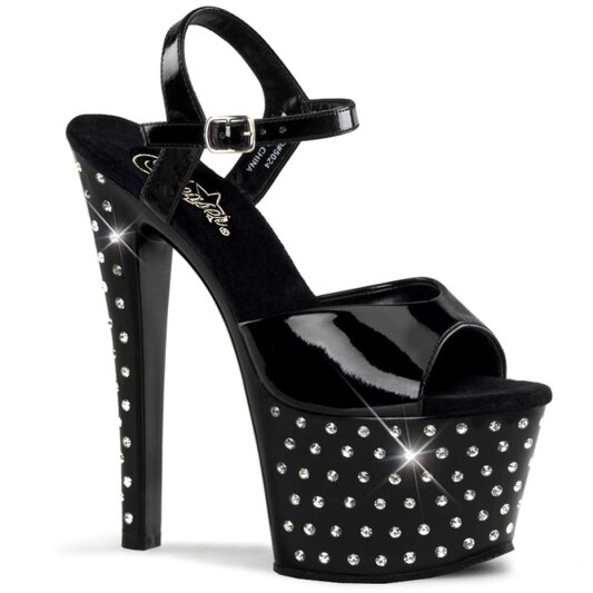 Pleaser Sandalette STARDUST-709 Schwarz EU-35 / US-5