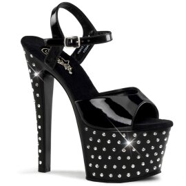 Pleaser Sandalette STARDUST-709 Schwarz EU-35 / US-5