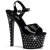 Pleaser Sandalette STARDUST-709 Schwarz EU-35 / US-5