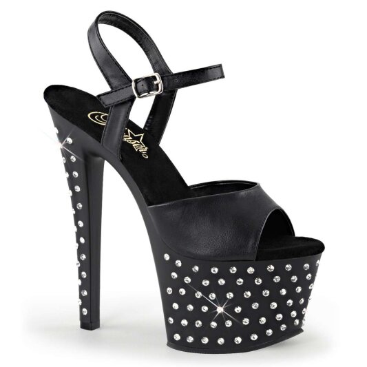 Pleaser Sandalette STARDUST-709 Schwarz EU-35 / US-5