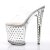 Pleaser Pantolette STARDUST-802 Transparent Silber EU-37 / US-7