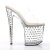 Pleaser Pantolette STARDUST-802 Transparent Silber EU-37 / US-7