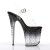 Pleaser Sandalette STARDUST-808T Transparent Schwarz EU-37 / US-7