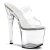 Pleaser Pantolette TABOO-702 Transparent Silber EU-42 / US-12