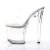 Pleaser Pantolette TABOO-702 Transparent Silber EU-42 / US-12