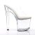 Pleaser Pantolette TABOO-702 Transparent Silber EU-42 / US-12