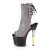 Pleaser Stiefelette UNICORN-1018G Lila-Blau Multi Glitter EU-35 / US-5