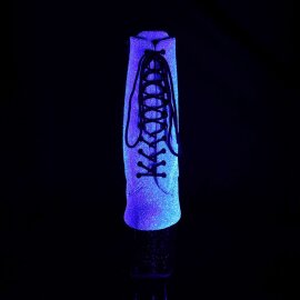 Pleaser Stiefelette UNICORN-1020G Lila-Blau Multi Glitter...