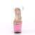 Pleaser Sandalette UNICORN-708T Transparent Pink-Bunt EU-35 / US-5