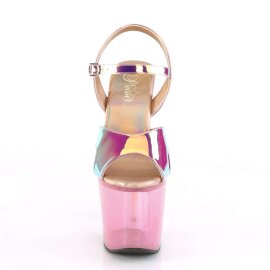 Pleaser Sandalette UNICORN-711T Pink schimmernd Bunt EU-35 / US-5