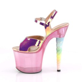 Pleaser Sandalette UNICORN-711T Pink schimmernd Bunt EU-35 / US-5