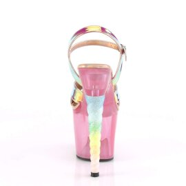 Pleaser Sandalette UNICORN-711T Pink schimmernd Bunt EU-35 / US-5