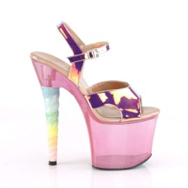 Pleaser Sandalette UNICORN-711T Pink schimmernd Bunt EU-35 / US-5