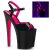 Pleaser Sandalette XTREME-809TT Schwarz Neon-Pink EU-37 / US-7