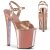 Pleaser Sandalette XTREME-809TTG Rose-Gold Metallic Chrom Glitter EU-35 / US-5