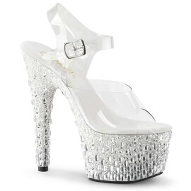 Pleaser Sandalette ADORE-708MR-5 Transparent...