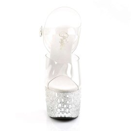 Pleaser Sandalette ADORE-708MR-5 Transparent...