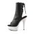 Pleaser Stiefelette BEJEWELED-1018DM-6 Schwarz Silber Multi Glitter EU-35 / US-5