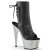 Pleaser Stiefelette BEJEWELED-1018DM-7 Schwarz Silber Multi Glitter EU-41 / US-11