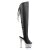 Pleaser Overknee Stiefel BEJEWELED-3019DM-7 Schwarz Silber Multi Glitter EU-35 / US-5