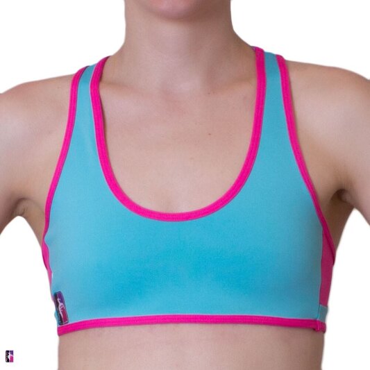 PoleFit Top Retro Sport XS Türkis / Pink