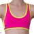 PoleFit Top Retro Sport XS Pink / Neon Gelb