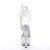 Pleaser Stiefelette STARDANCE-1018C-7 Transparent Silber Strass EU-39 / US-9