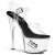 Pleaser Sandalette TIPJAR-708-5 Transparent Schwarz EU-36 / US-6