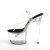Pleaser Sandalette TIPJAR-708-5 Transparent Schwarz EU-38 / US-8