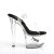 Pleaser Sandalette TIPJAR-708-5 Transparent Schwarz EU-38 / US-8