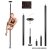 Lupit Pole Classic G2 45 mm Pulverbeschichtet Schwarz 2,30 m - 3,30 m