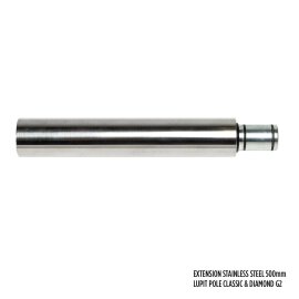 Lupit Pole G2 Extension Stainless Steel 500 mm 42 mm