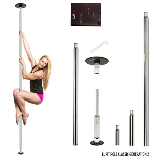 Lupit Pole Classic G2 Edelstahl 42 mm 2,30 m - 2,80 m