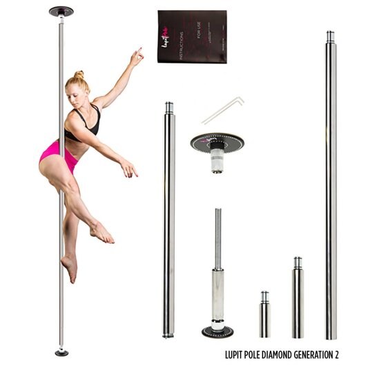 Lupit Pole Diamond G2 Chrom 42 mm 2,30 m - 3,30 m