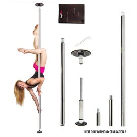 Lupit Pole Diamond G2 Edelstahl 42 mm 2,30 m - 3,30 m