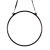 PoleSports Aerial Hoop 2-Punkt Aufhängung Ø 30,0 mm - Schwarz