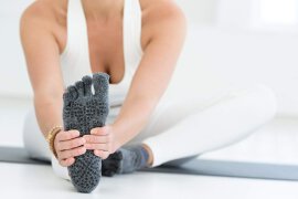Yoga Toe Socks Graphite
