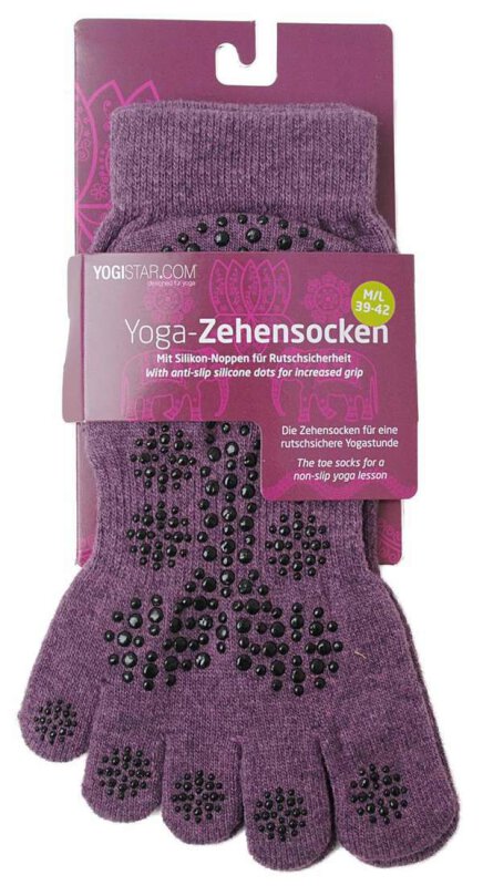 Yoga Toe Socks Elderberry