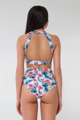 Pole Addict Open Back Top Aloha M