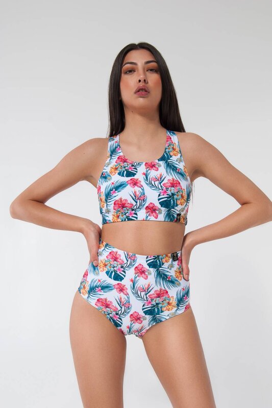 Pole Addict Open Back Top Aloha L