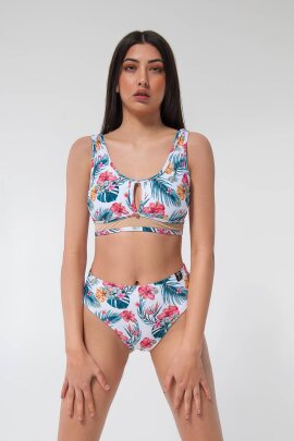 Pole Addict High Leg Shorts Aloha L