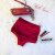 Oksawear High Waist Shorts Samt Blutrot