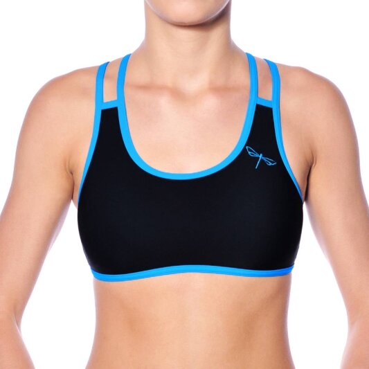 Dragonfly Top Xenia XS Schwarz / Himmelblau